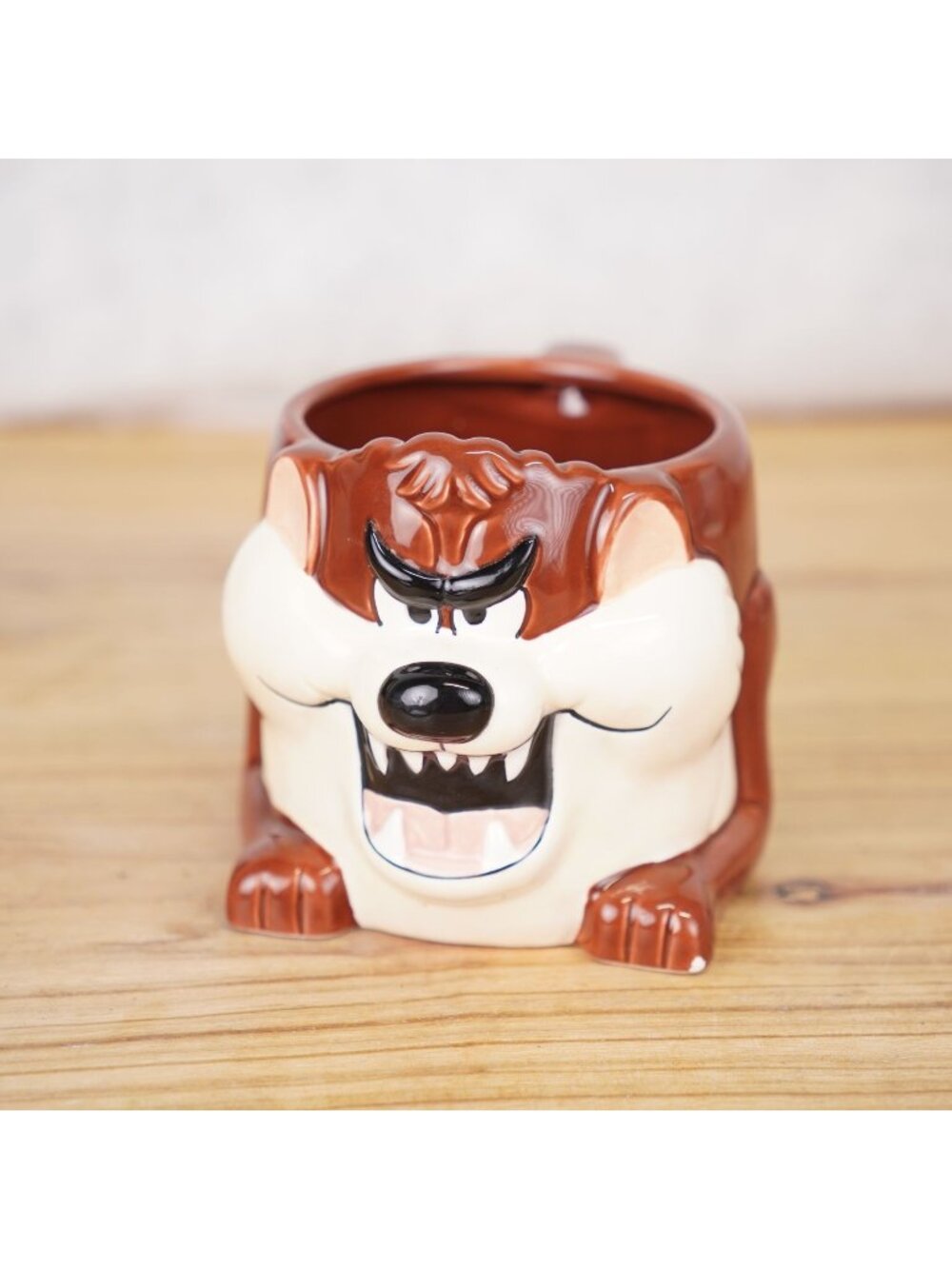 Vintage Warner Bros Tasmanian Devil Looney Toons Mug Christmas Vacation Read